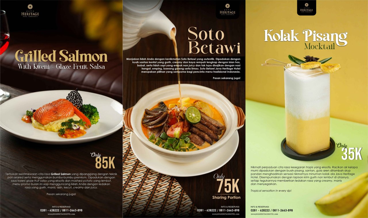 Eksplorasi Rasa Baru: Grilled Salmon, Soto Betawi, dan Segarnya Mocktail Spesial