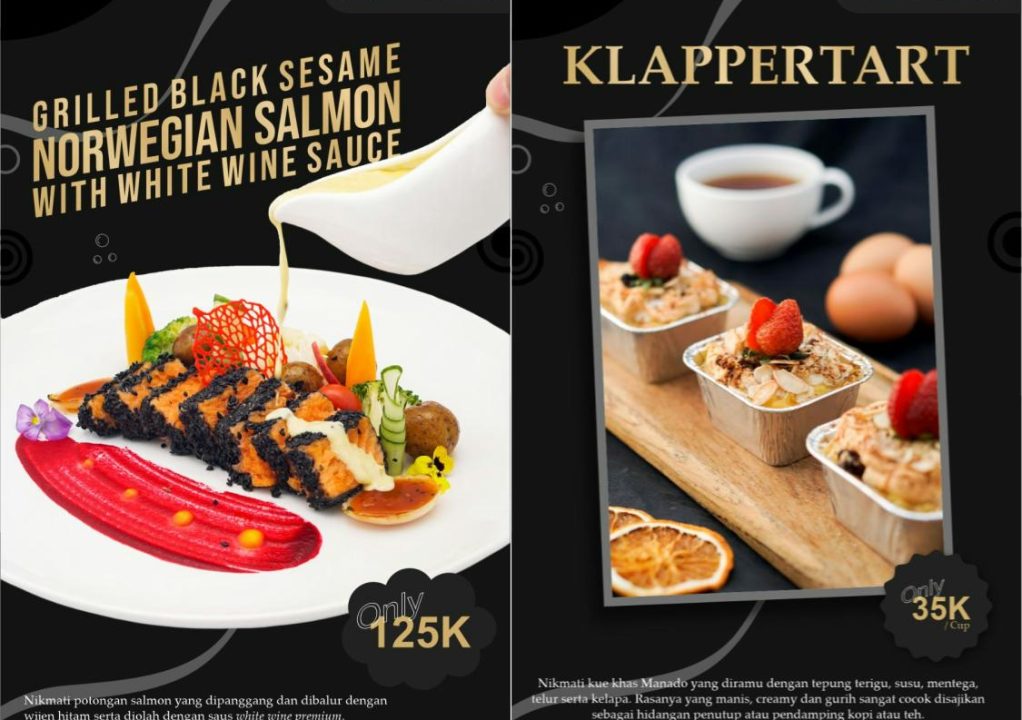 Manjakan Lidah dengan Menikmati Grilled Black Sesame Norwegian Salmon with White Wine Sauce dan Manisnya Klappertart