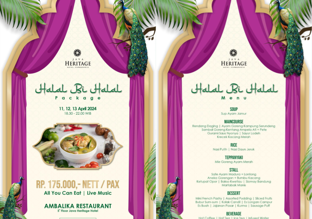 Sambut Lebaran dengan Paket Halal Bi Halal All You Can Eat di Java Heritage Hotel