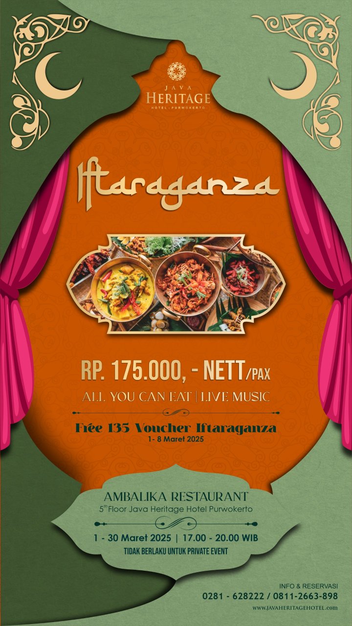 IFTARAGANZA Java Heritage Hotel: Berbuka Mewah, Voucher Berlimpah!